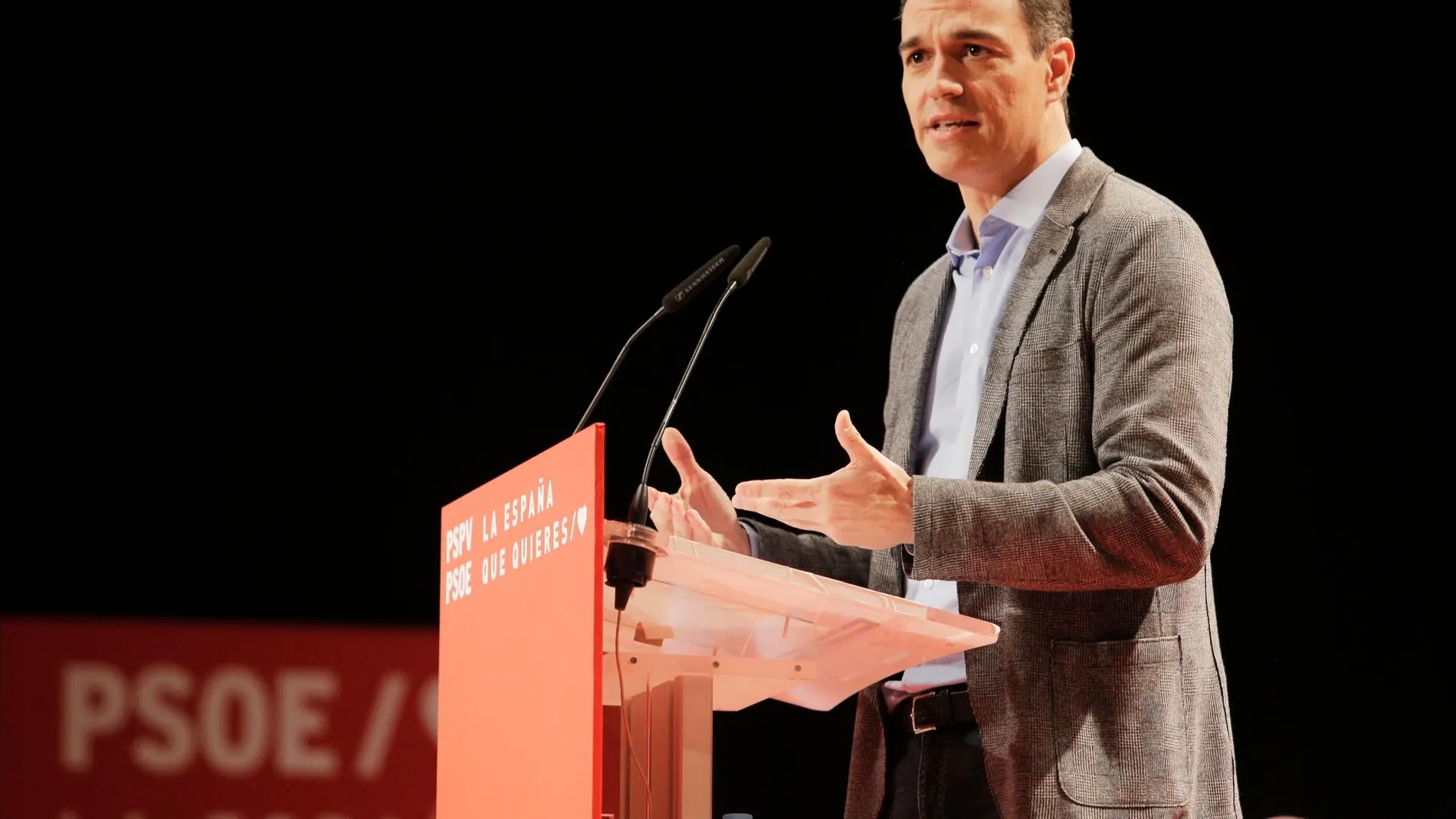 Acto del PSOE en Alicante con el presidente del Gobierno, Pedro Sánchez / Ep