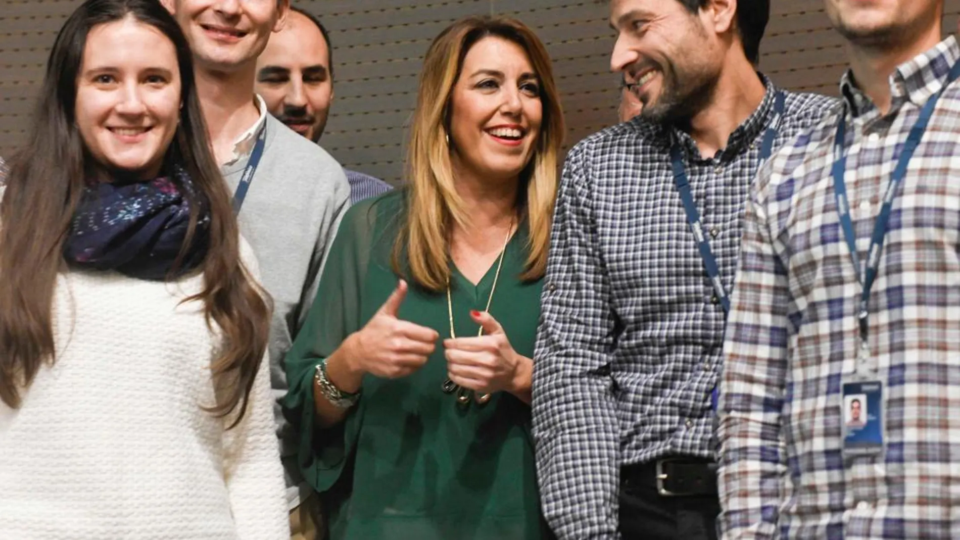 La presidenta de la Junta de Andalucía, Susana Díaz, ayer en el Parque Tecnológico de la Salud (PTS) de Granada / Foto: Efe