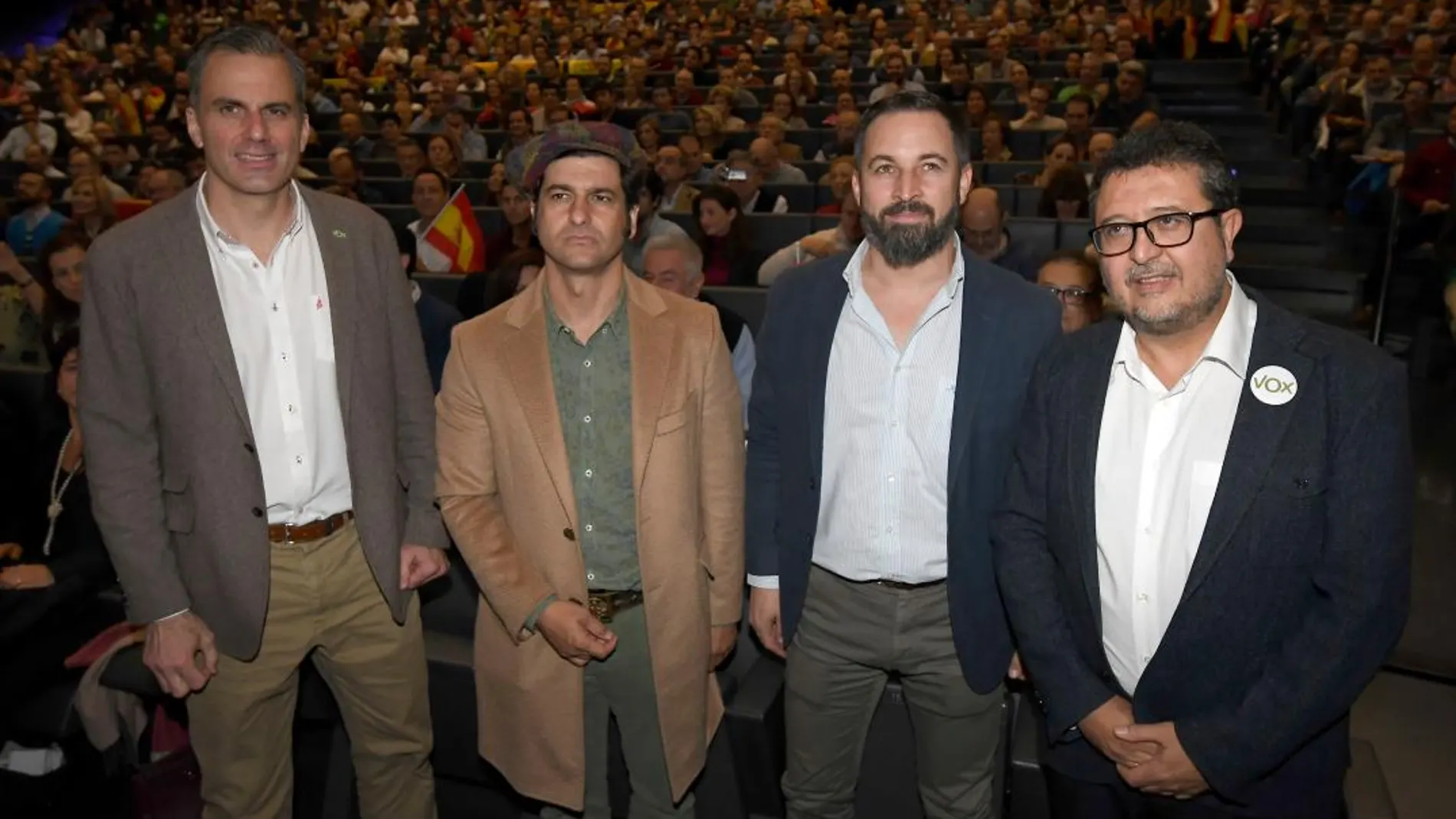 Ortega-Smith, Morante de la Puebla, Abascal y Serrano / Foto: Ke-Imagen