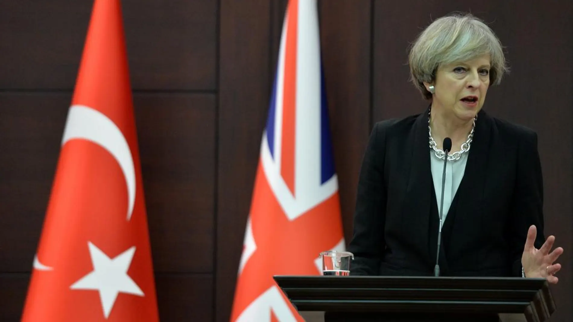 La primera ministra británica, Theresa May.