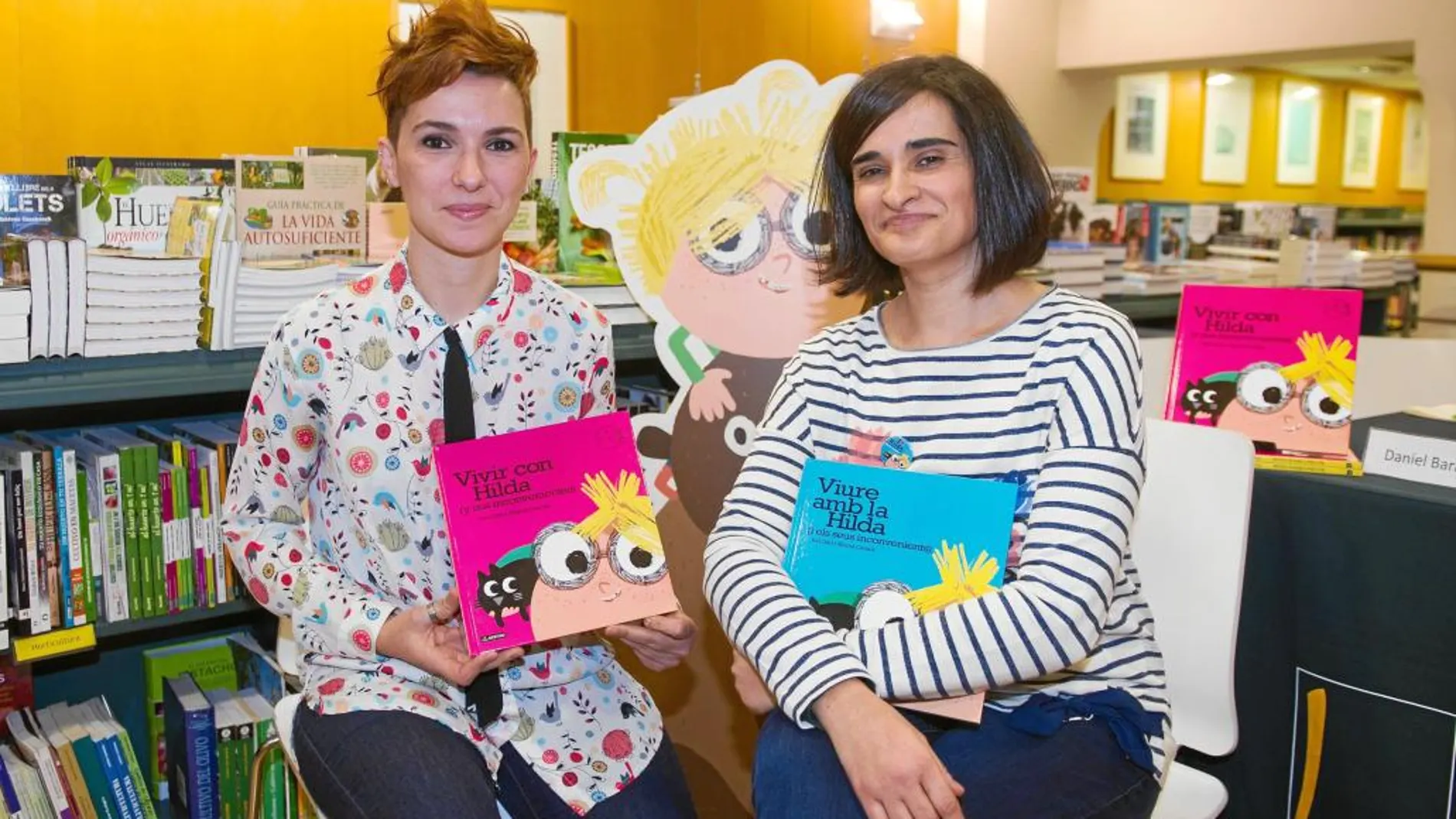 Hilda es el personaje omnipresente en el libro que presentaron ayer en Casa del LLibre la escritora Bel Olid y la ilustradora Mercè Canals