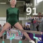 La gimnasta más anciana del mundo que triunfa en la red