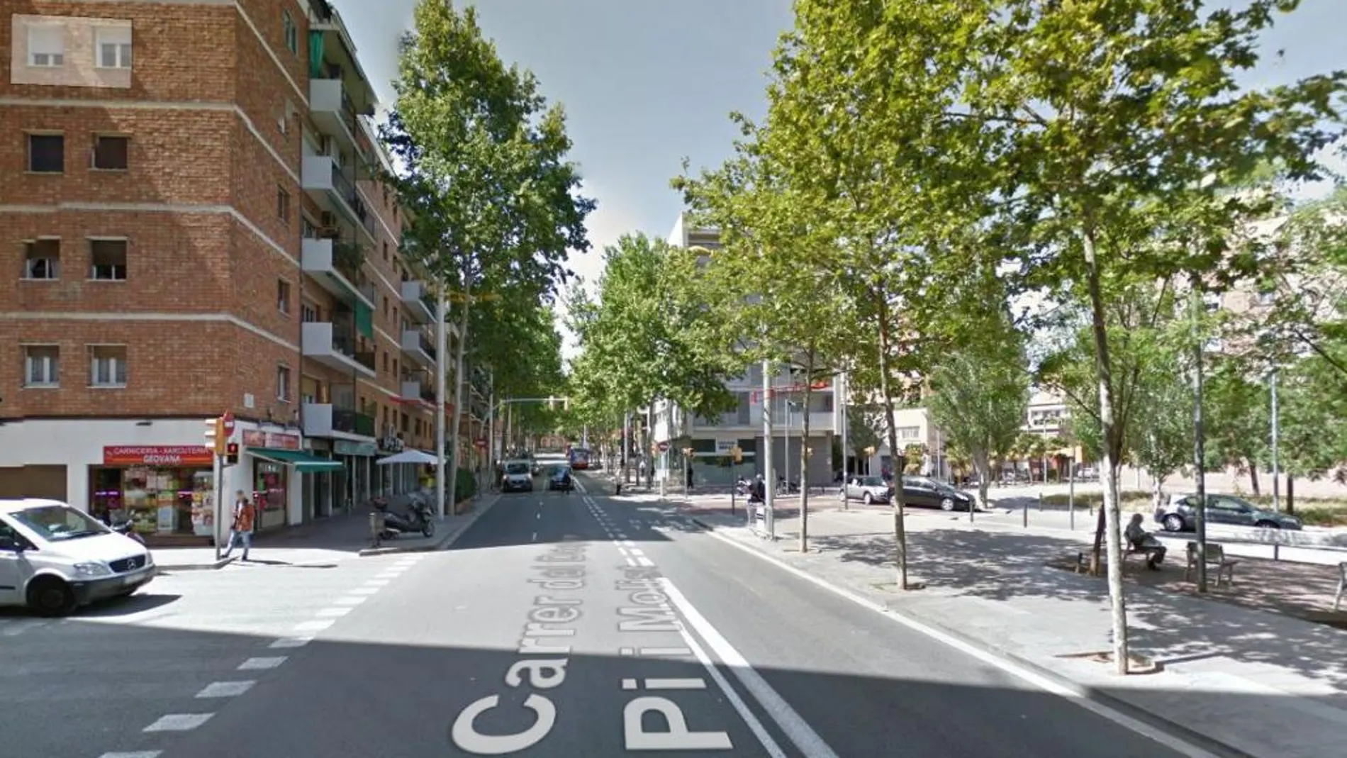Imagen de la calle del Doctor Pi i Molist, en Barcelona, en que han tenido lugar los hechos.