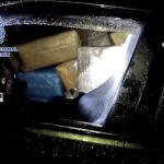 Imagen de la droga incautada en el interior de un vehículo