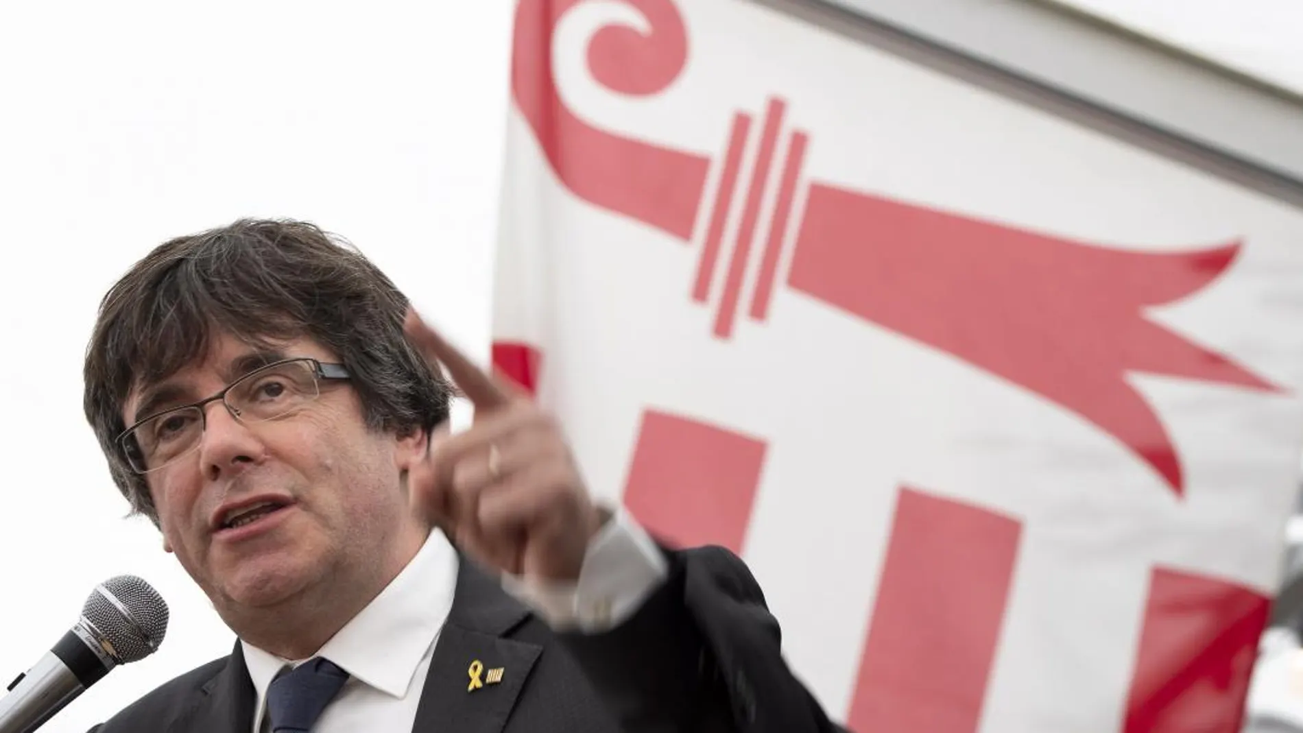 El expresidente de la Generalitat Carles Puigdemont, el pasado 9 de septiembre