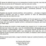 Jon García-Ariño despedida Selección Española