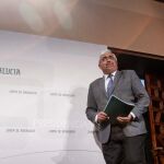 En la actualidad se encuentra al frente de la Consejería de Economía, Hacienda y Administración Pública, Antonio Ramírez de Arellano, en la imagen en la sala de prensa del palacio de San Telmo (Foto: Manuel Olmedo)