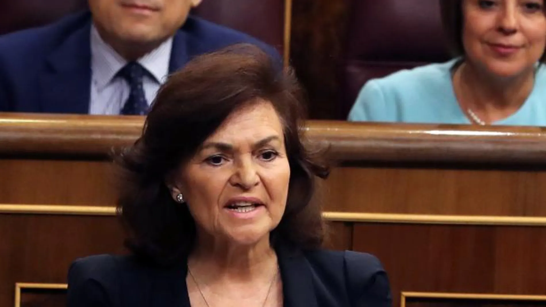 La vicepresidenta del Gobierno, Carmen Calvo. Foto: EFE/Ballesteros
