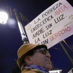 Imagen de una protesta reciente por la falta de medidas para combatir la pobreza energética