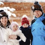 El príncipe Guillermo, el príncipe Jorge, la princesa Carlota y la duquesa Catalina de Cambridge
