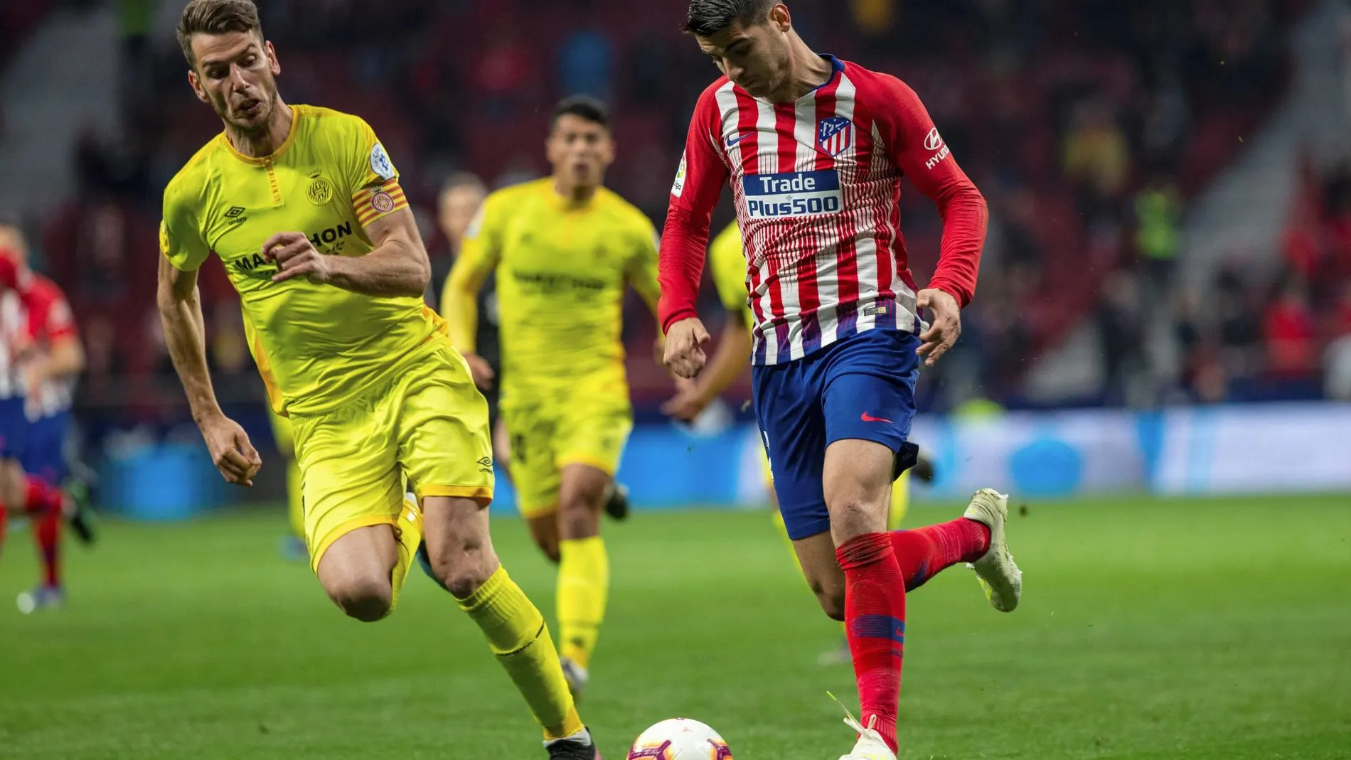 El delantero del Atlético de Madrid Álvaro Morata / Efe