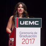 La rectora de la UEMC, Imelda Rodríguez, se dirige a sus alumnos