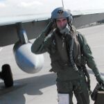 La «suelta» en F-18 del comandante Tejedor