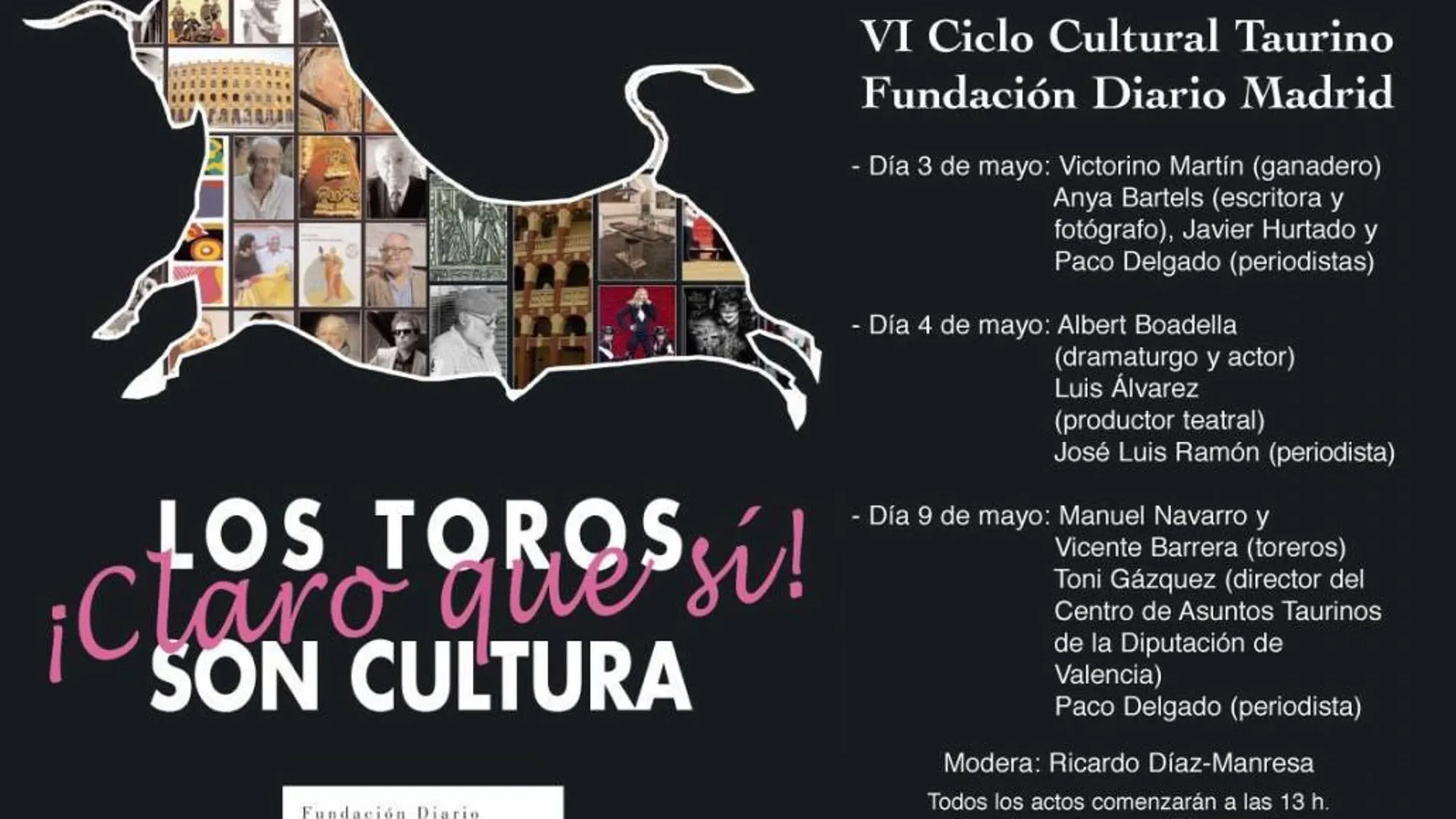 Cartel anunciador de las jornadas culturales taurinas