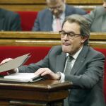 El presidente de la Generalitat en funciones, Artur Mas