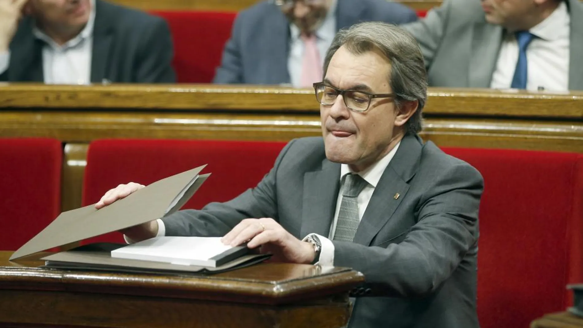 El presidente de la Generalitat en funciones, Artur Mas