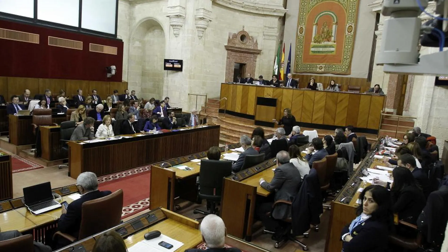 Vista del plenario del Parlamento autonómico