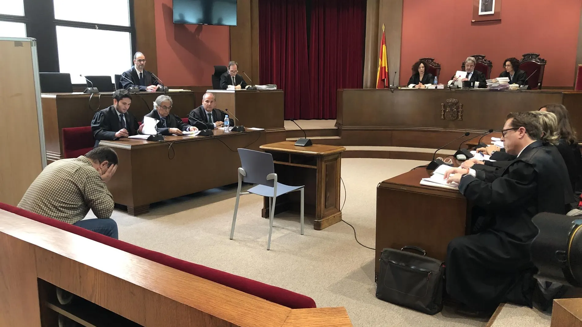 Joaquim Benítez, el acusado, ayer en la primera sesión del juicio