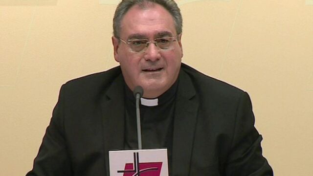 El secretario general y portavoz de la Conferencia Episcopal Española (CEE), José María Gil Tamayo.