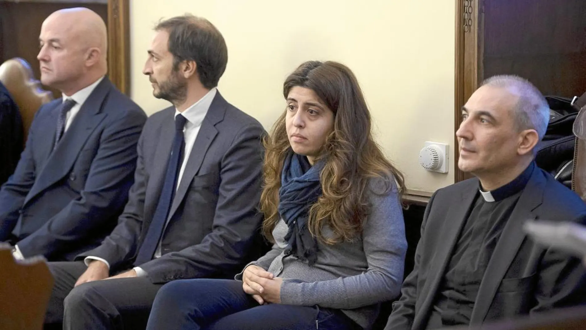 Gianluigi Nuzzi, Emiliano Fittipaldi, Francesca Chaouqui y Lucio Vallejo Balda