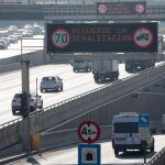 La semana pasada, la velocidad se Madrid se limitó por contaminación