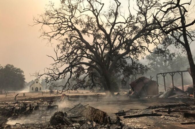 El set de rodaje de ‘Westworld’, arrasado por los incendios de California