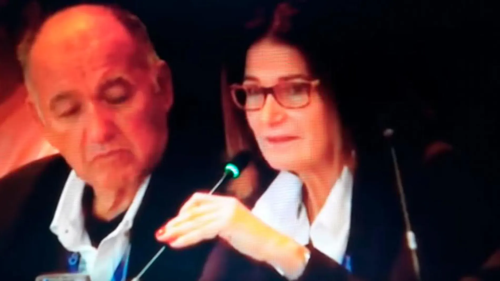 Julia Casanueva, durante su intervención