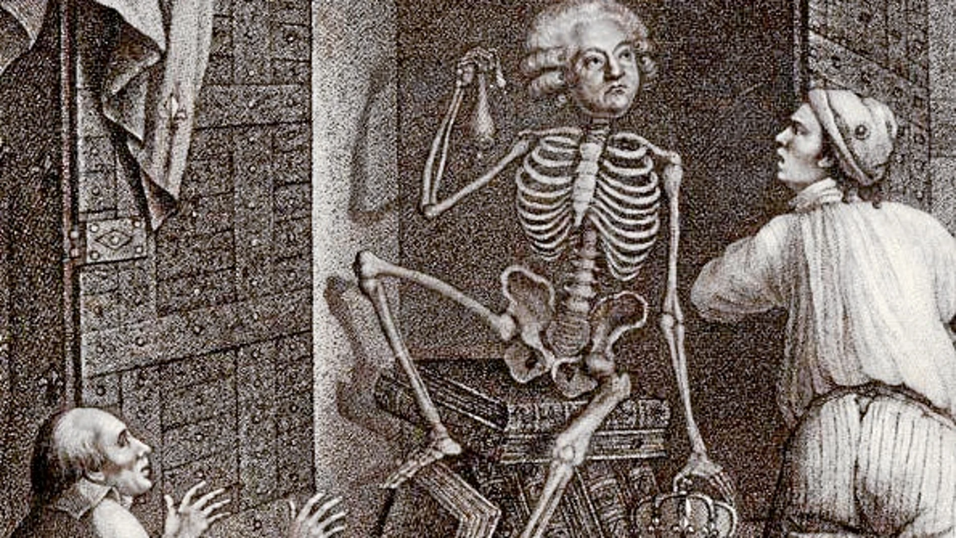 Un dibujo del siglo XIX recrea la inhumación del cadáver de Mirabeau