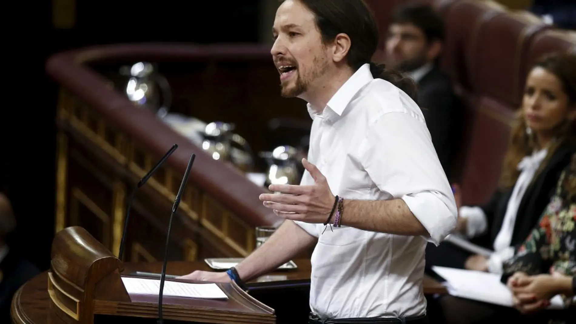 El líder de Podemos, Pablo Iglesias