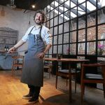 Diego Guerrero, en su restaurante de la calle Regueros