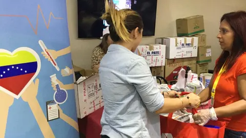 Éxito de la recogida de medicamentos para los enfermos en Venezuela