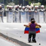 Era el grito de los manifestantes ayer en las calles de Caracas
