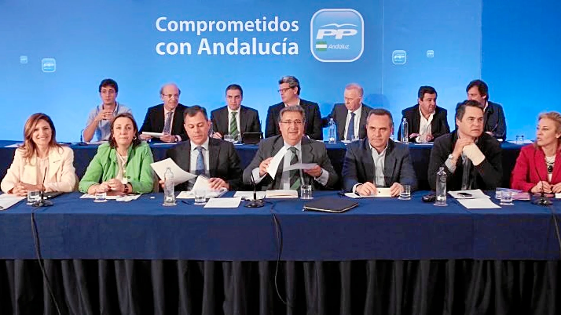 El PP-A celebró ayer una reunión del Comité Ejecutivo Regional en Sevilla para perfilar su estrategia en los próximos meses