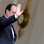 Hollande a su llegada al Elíseo