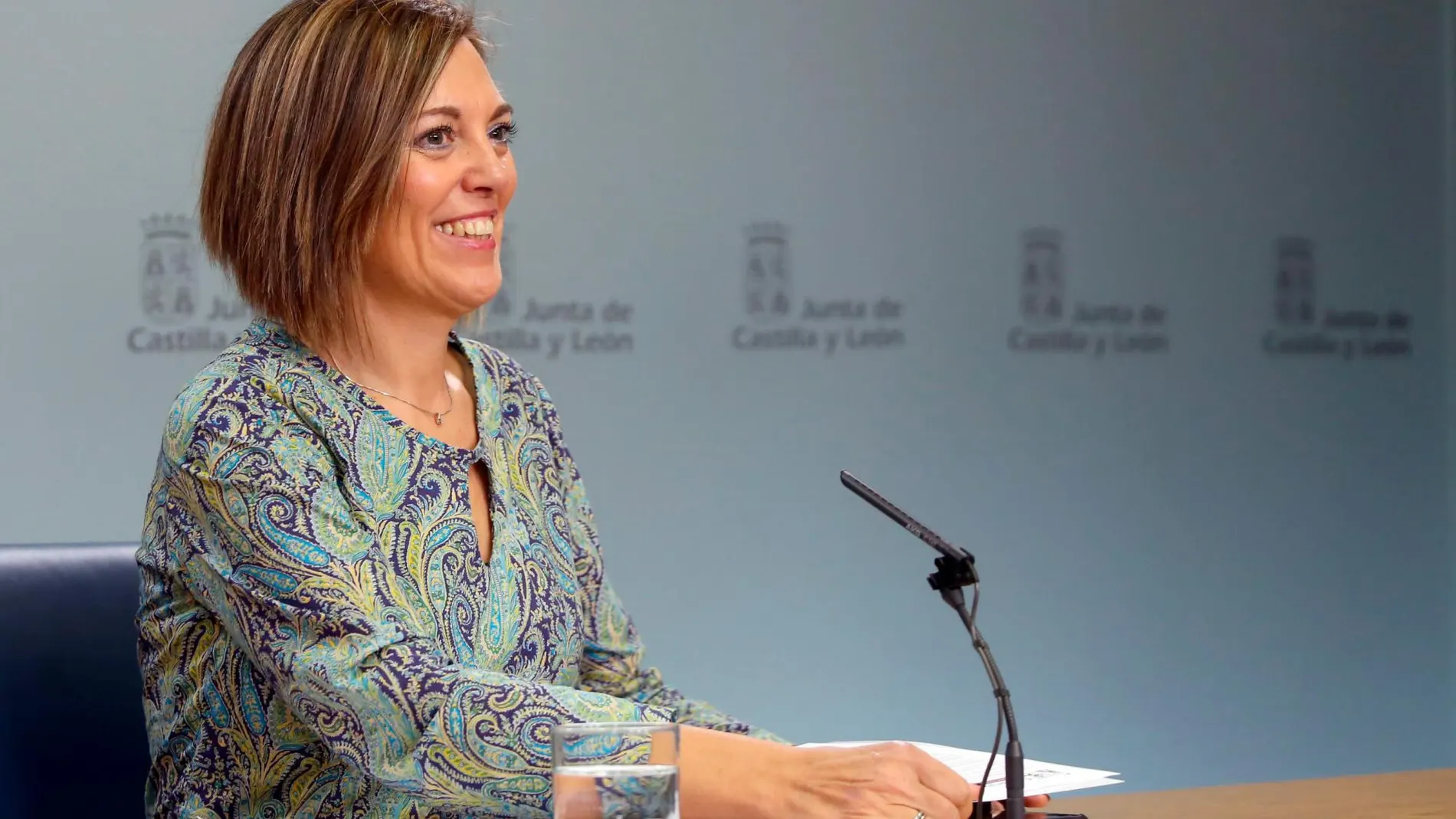 La consejera de Agricultura y portavoz de la Junta, Milagros Marcos, explica los acuerdos aprobados en el Consejo de Gobierno de Castilla y León