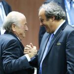 Michel Platini Joseoh Blatter el pasado mes de mayo