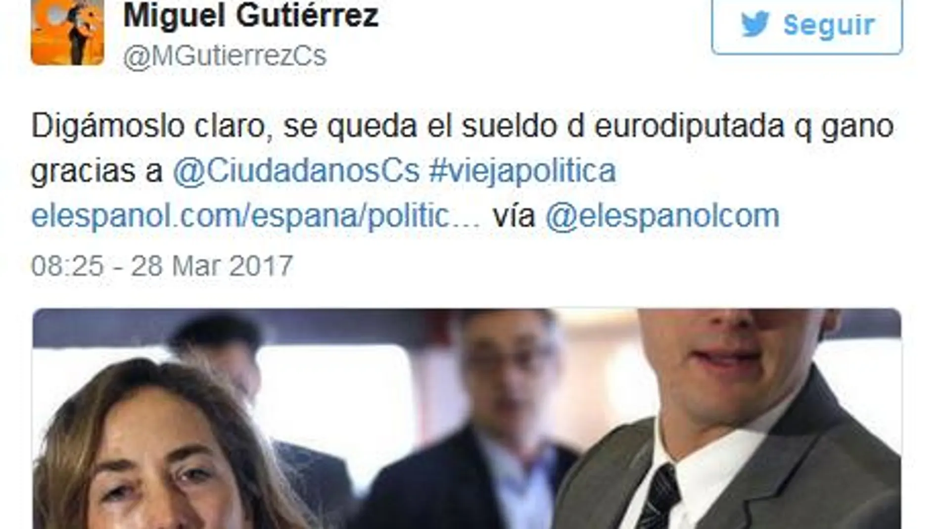Lío en Ciudadanos: Miguel Gutiérrez arremete contra Carolina Punset
