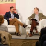 Santiago Abascal y Sánchez Dragó en la presentación de “Santiago Abascal La España Vertebrada”