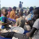 Más de 3.000 desplazados han buscado refugio en el campo de la ONU en Tomping, en la capital del país