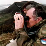 Ratko Mladic durante la guerra. cerca de Gorazde,en 1994