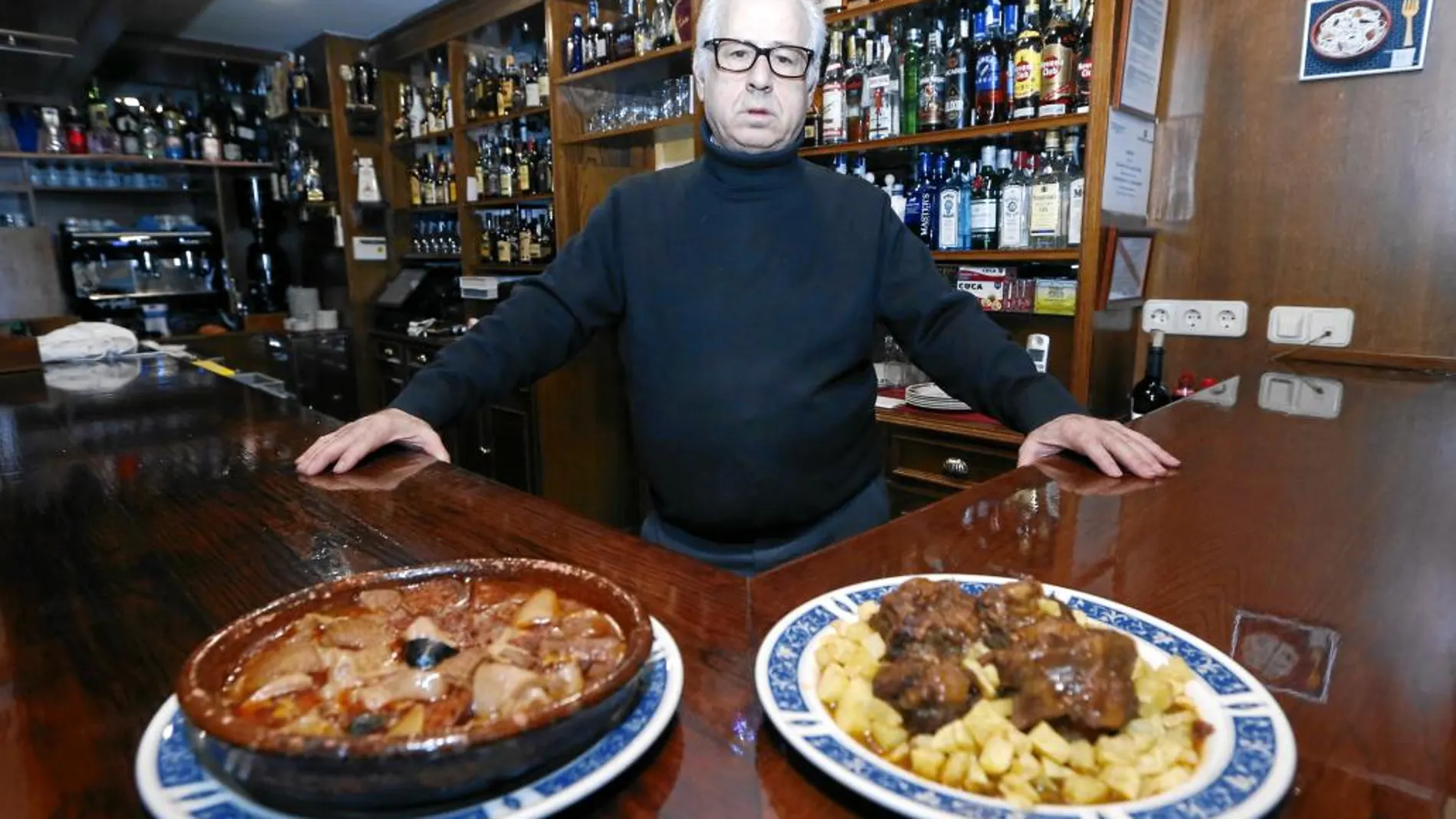 Toribio Anta, en el restaurante situado cerca de Las Ventas