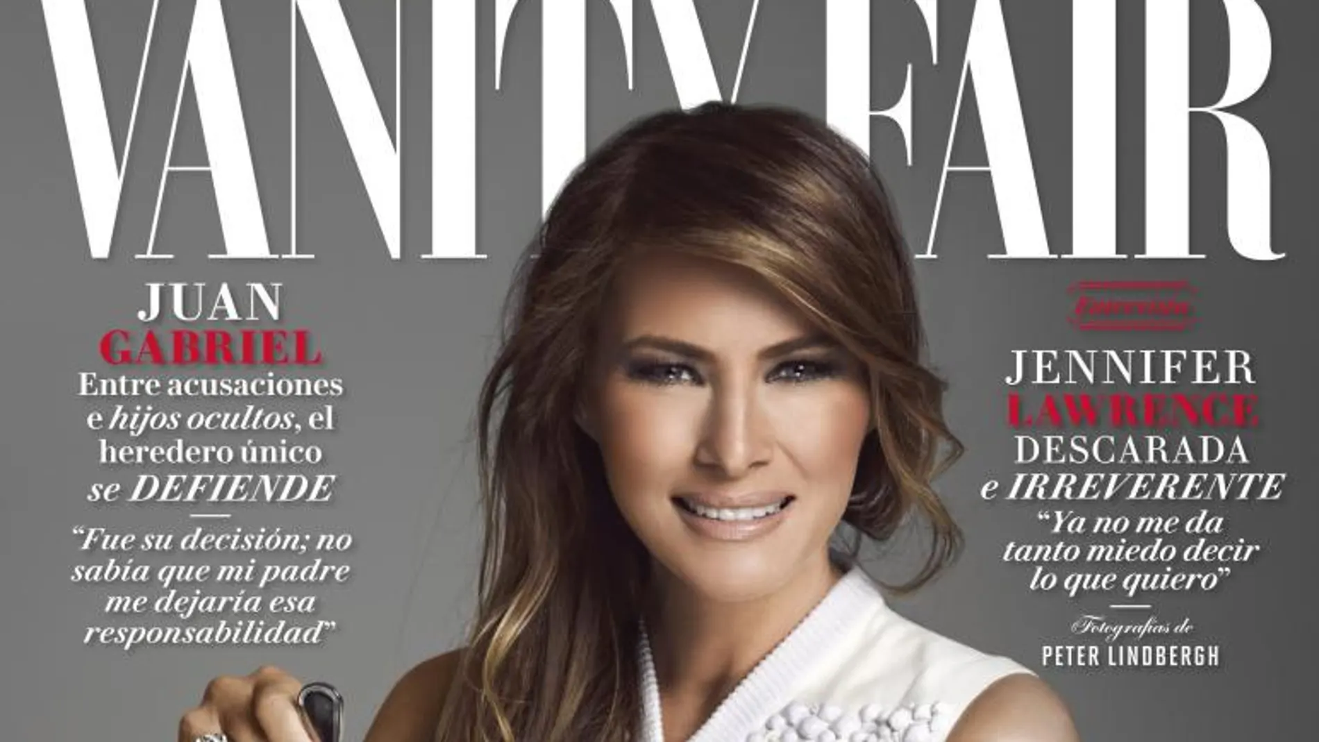 Fotografía cedida hoy, jueves 26 de enero de 2017, por la revista Vanity Fair México que muestra la portada de la publicación con la primera dama de Estados Unidos, Melania Trump, en el más reciente número de la edición mexicana
