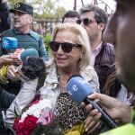 Maite Zaldívar en su primera salida de prisión el pasado mes de noviembre