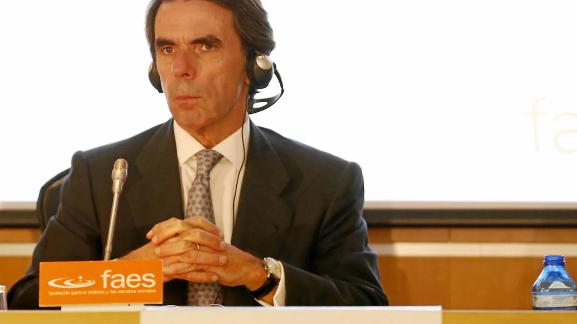 El ex presidente José María Aznar