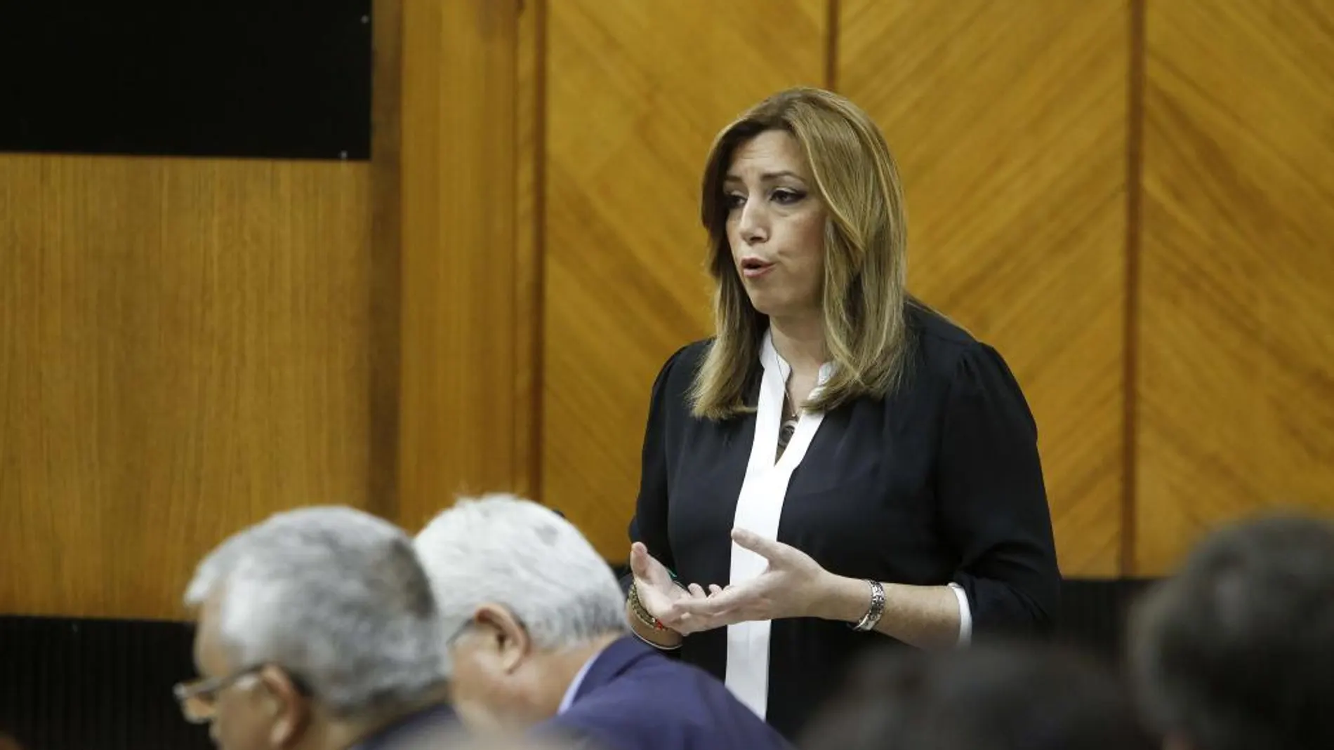 Susana Díaz, en el Parlamento de Andalucía