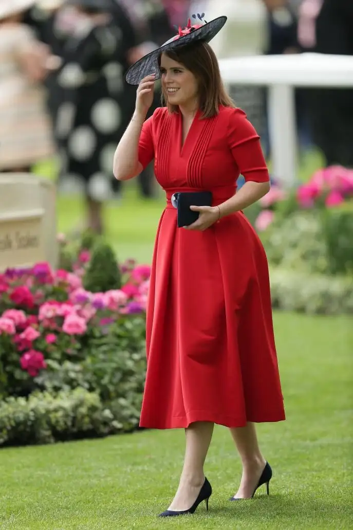 La princesa Eugenia de York llega a la carreras de Ascot.