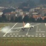 Aterrizajes de infarto en el aeropuerto de Bilbao