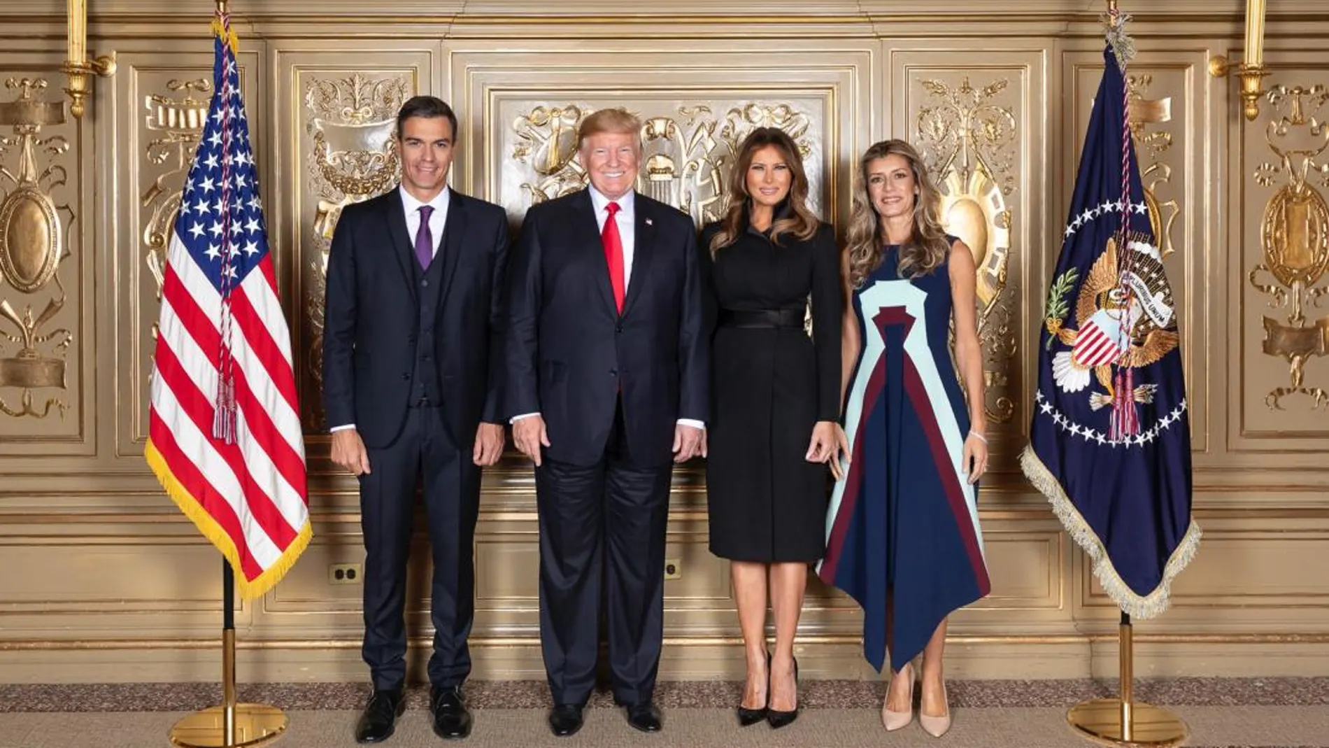Begoña Gómez elige un diseño de Delpozo para eclipsar a Melania Trump en Nueva York