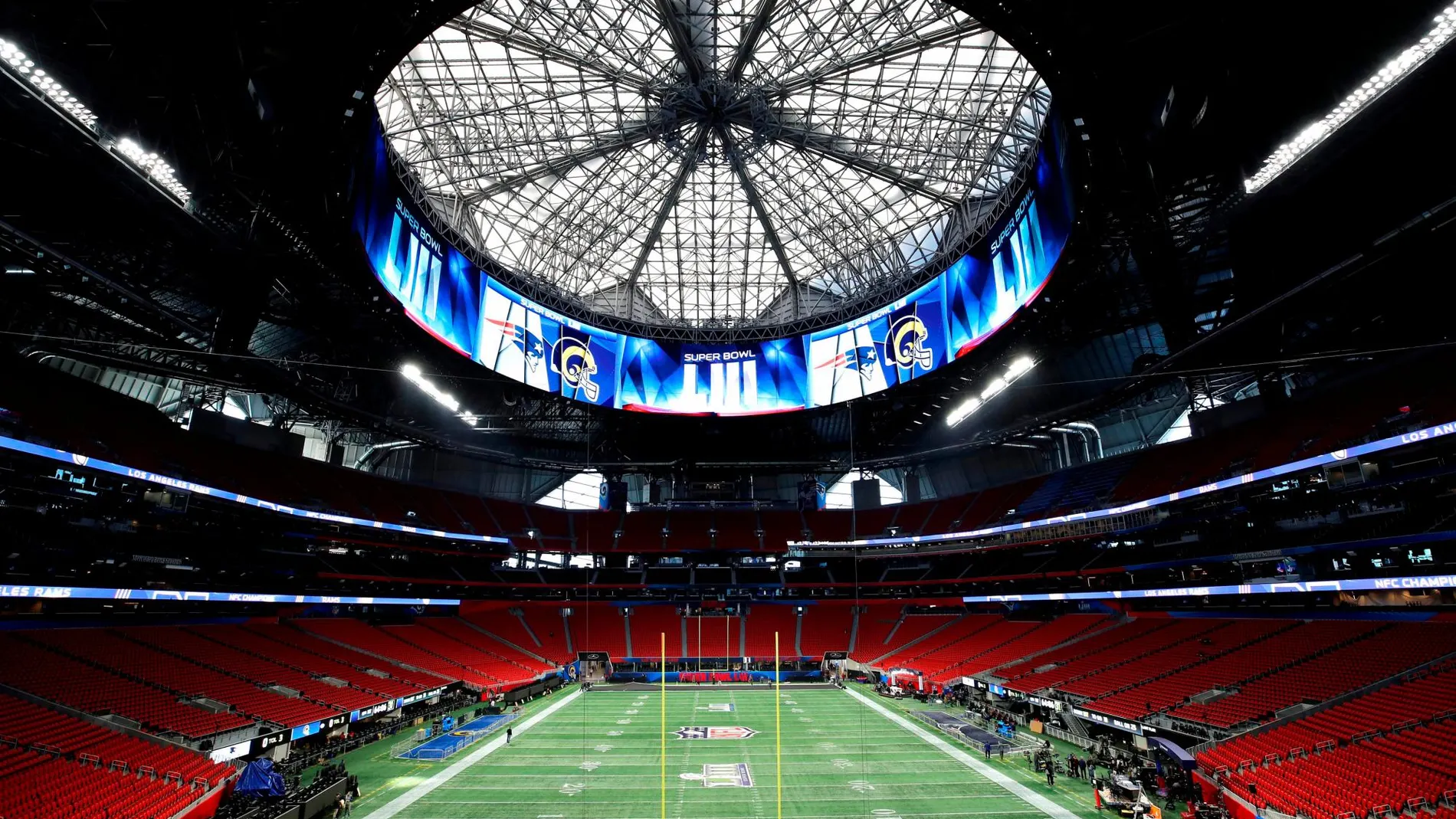Estadio Mercedes Benz de Atlanta, lugar en el que se disputa la Super Bowl LIII