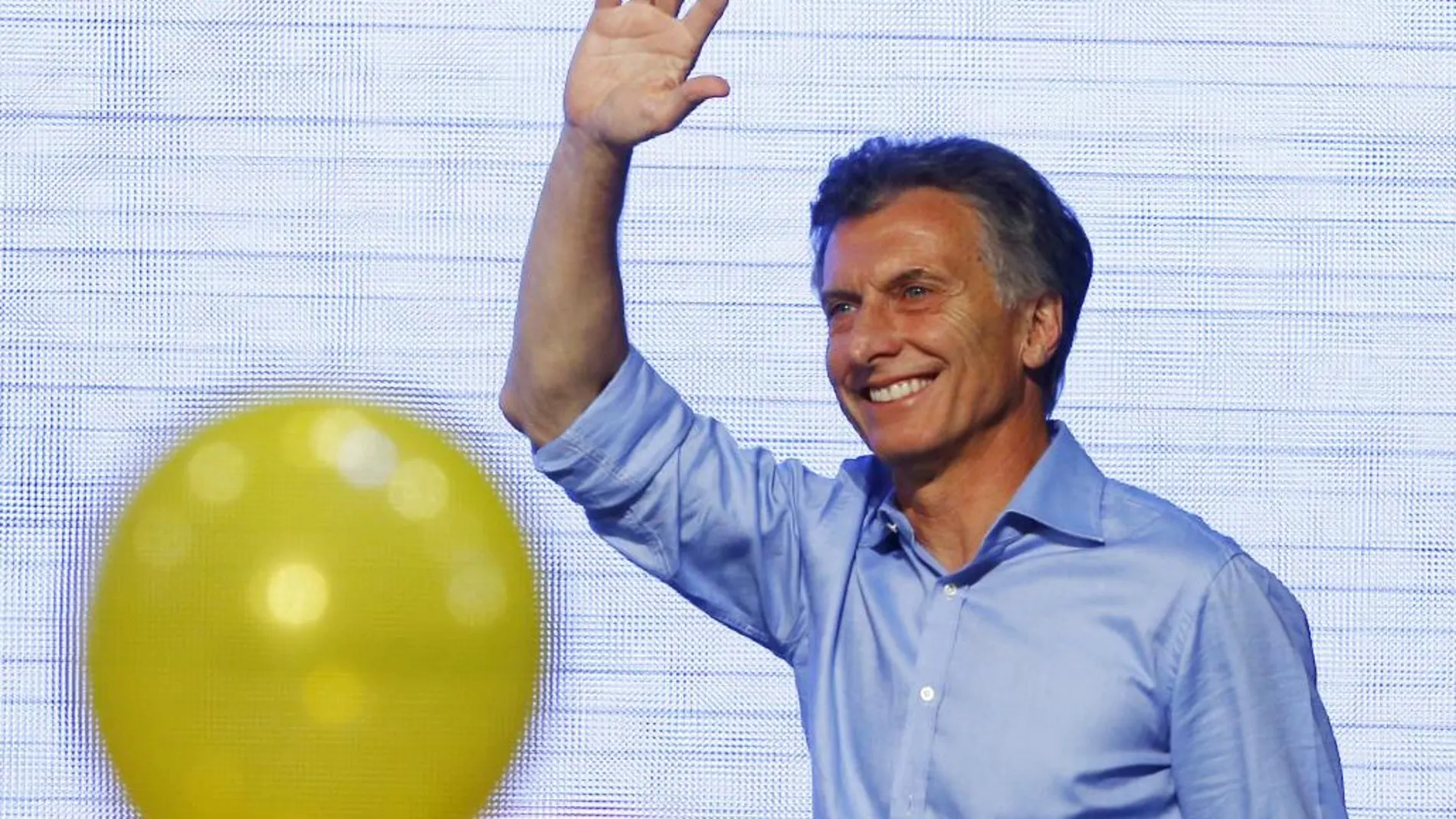Mauricio Macri, durante la noche electoral de su triunfo